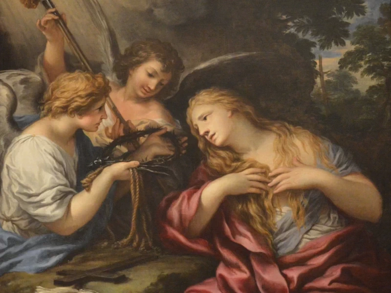 1634-Ciro Ferri - Maddalena e gli Angeli - Museo Nazionale di San Carlos